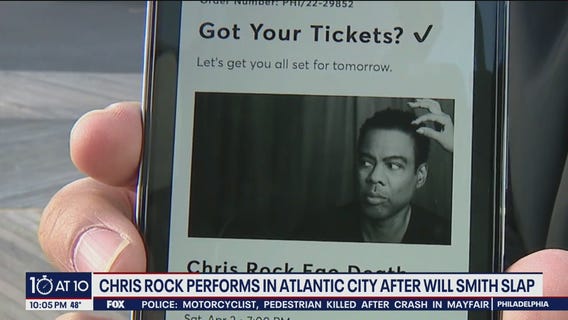 Chris Rock performs in Atlantic City after Oscar slap