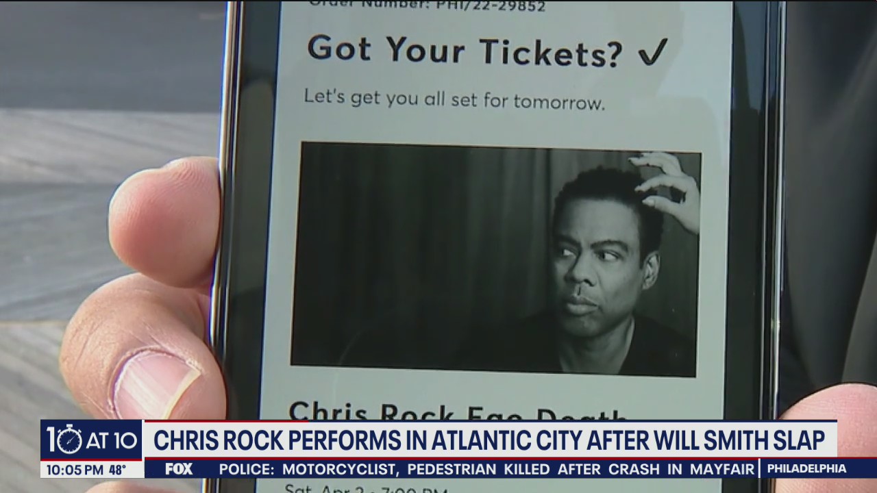Chris Rock performs in Atlantic City after Oscar slap