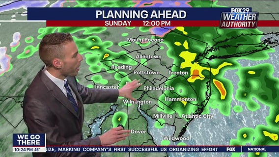 Weather Authority 10 p.m. Saturday forecast