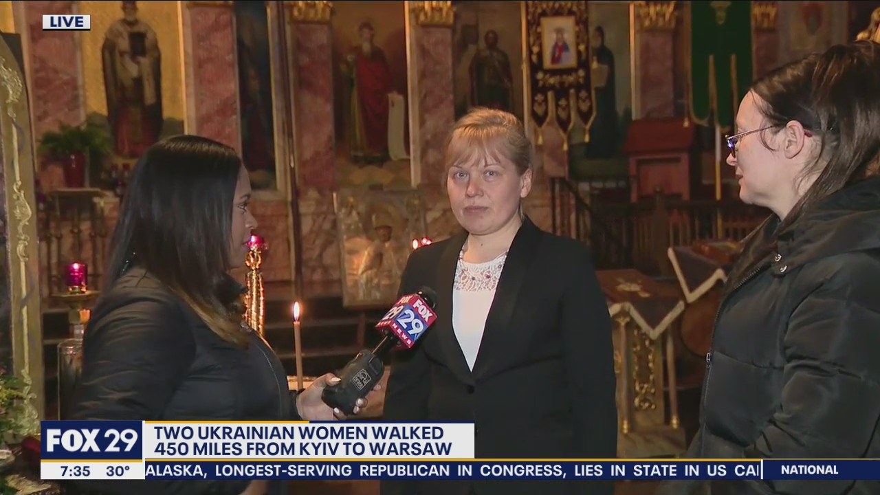 Two Ukrainian women walked 450 miles from Kyiv