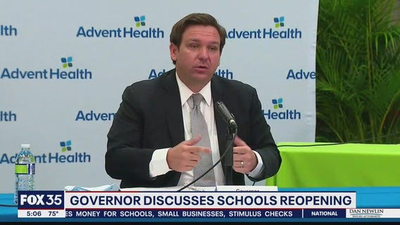 DeSantis discusses schools reopening