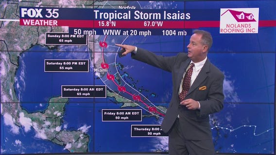 Tropical Storm Isaias forms in Caribbean