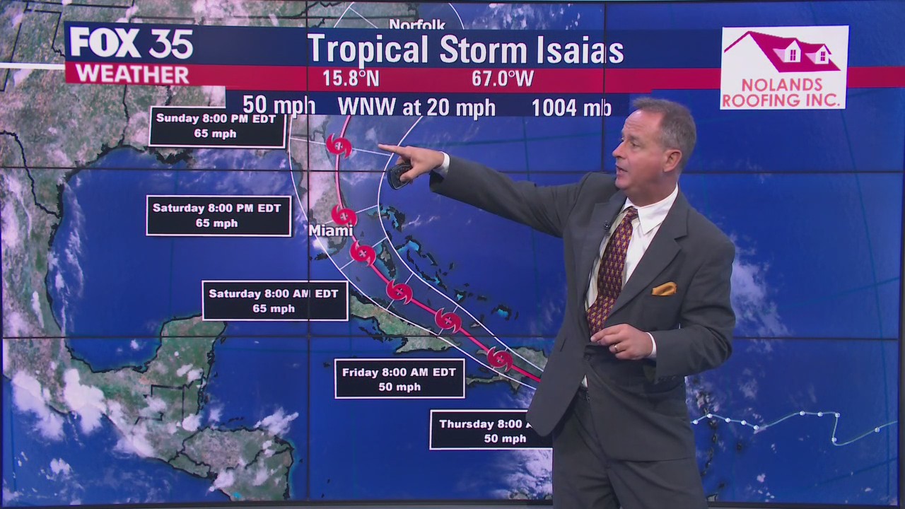 Tropical Storm Isaias forms in Caribbean