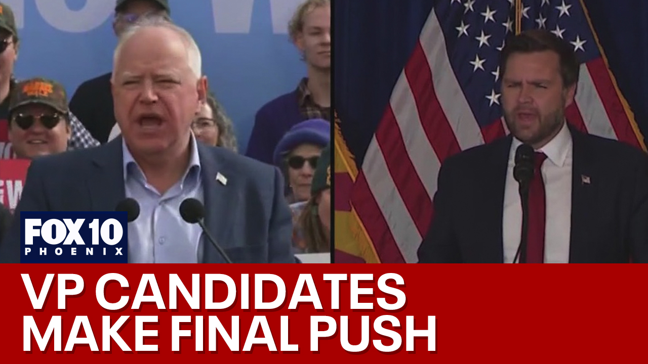 Tim Walz and JD Vance make final push in Arizona