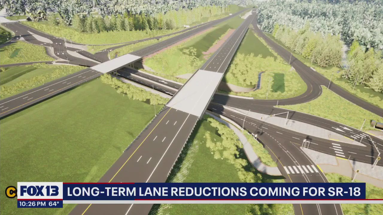 Long-term lane reductions coming for SR 18