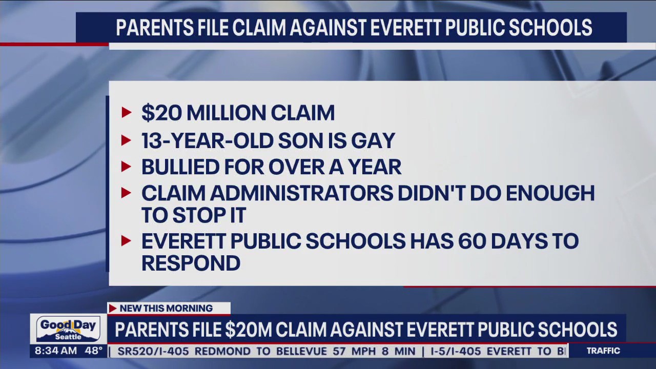 Parents file $20 million claim against Everett public schools