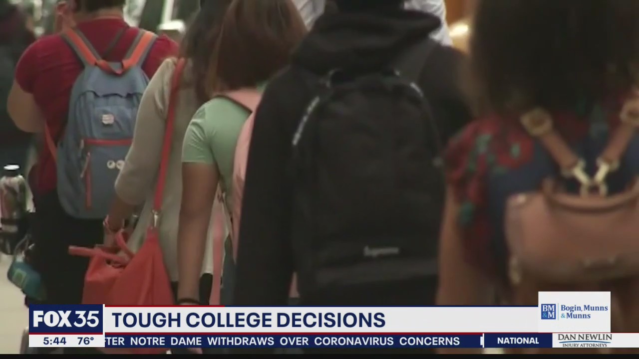 Tough decisions ahead for families about college