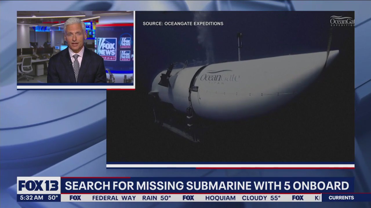 Search underway for missing submarine with 5 onboard