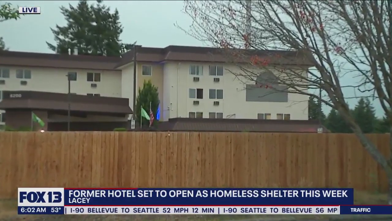 Former Lacey hotel set to open as homeless shelter