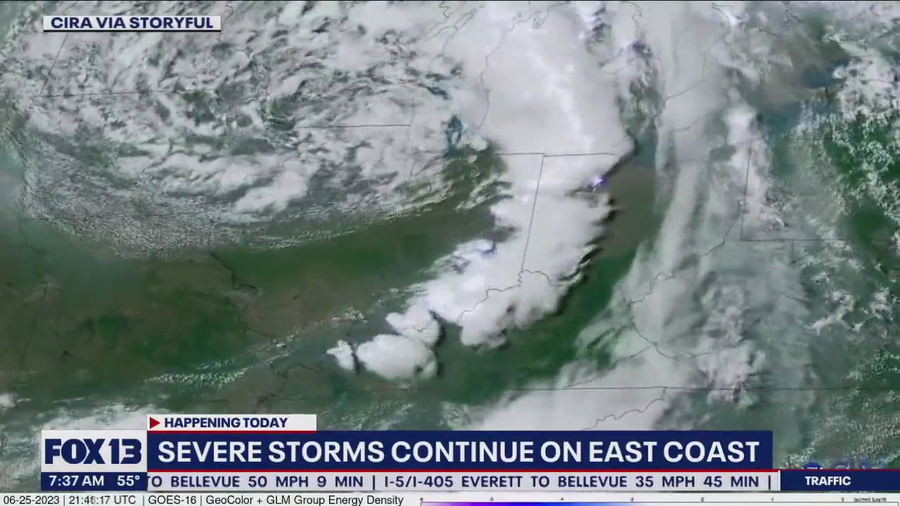 Severe storms continue on East Coast