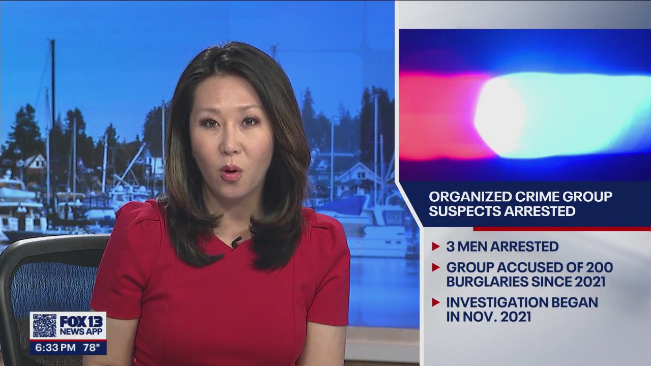 3 men accused in west coast crime spree arrested; allegeldy committed over 200 burglaries in Puget Sound