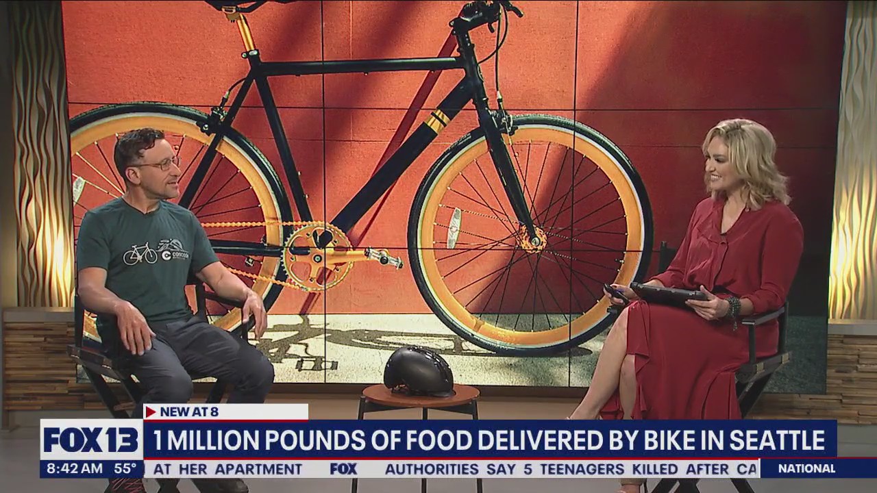 1 million pounds of food delivered by bike in Seattle