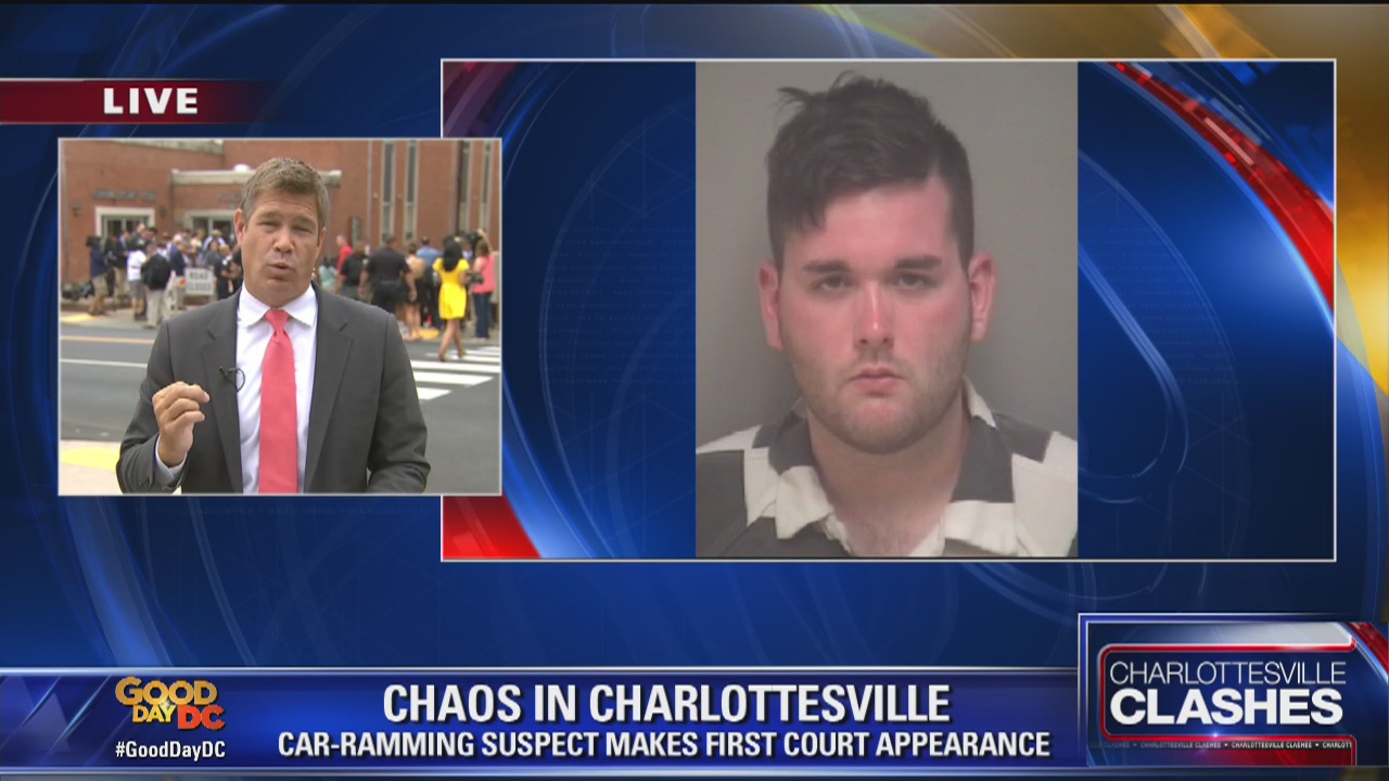 Charlottesville suspect appears in court