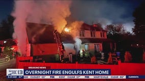 Fire engulfs Kent home