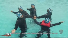 Arlington County police go viral with synchronized swimming video