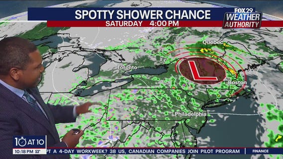 Weather Authority: 10 p.m. Friday forecast