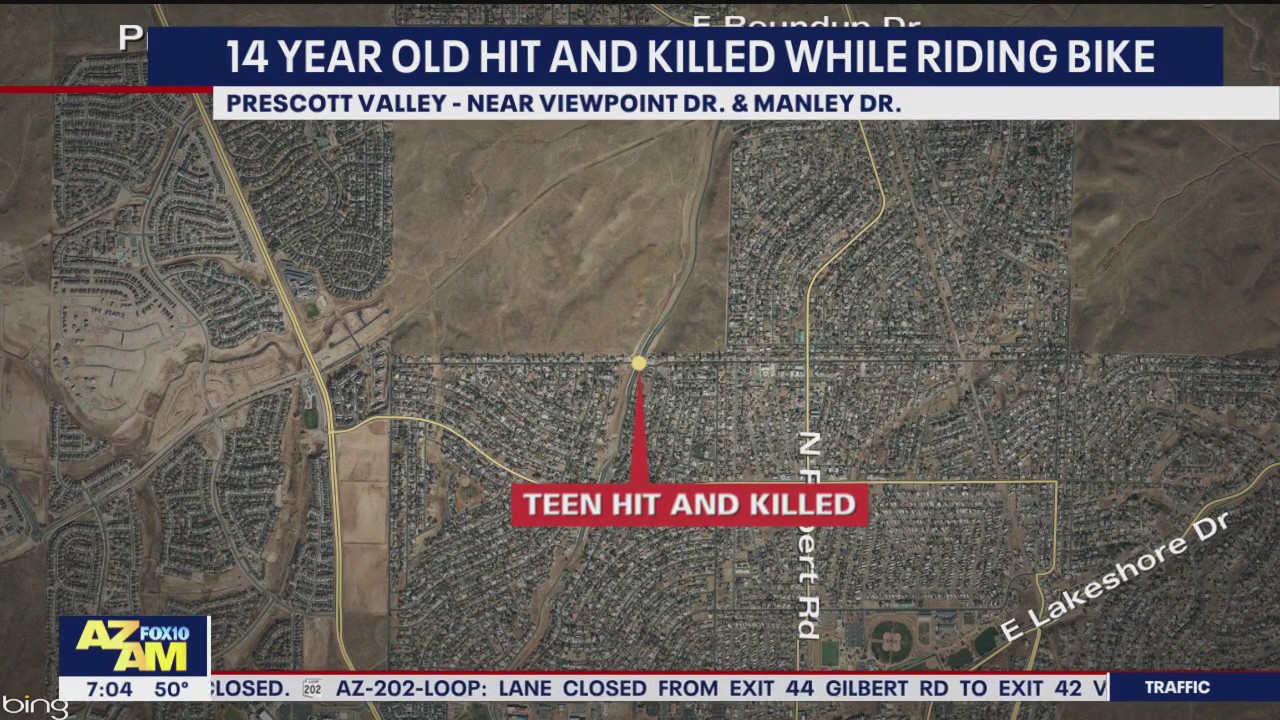 Teenage bicyclist hit, killed by car in Prescott Valley | FOX 10 Phoenix