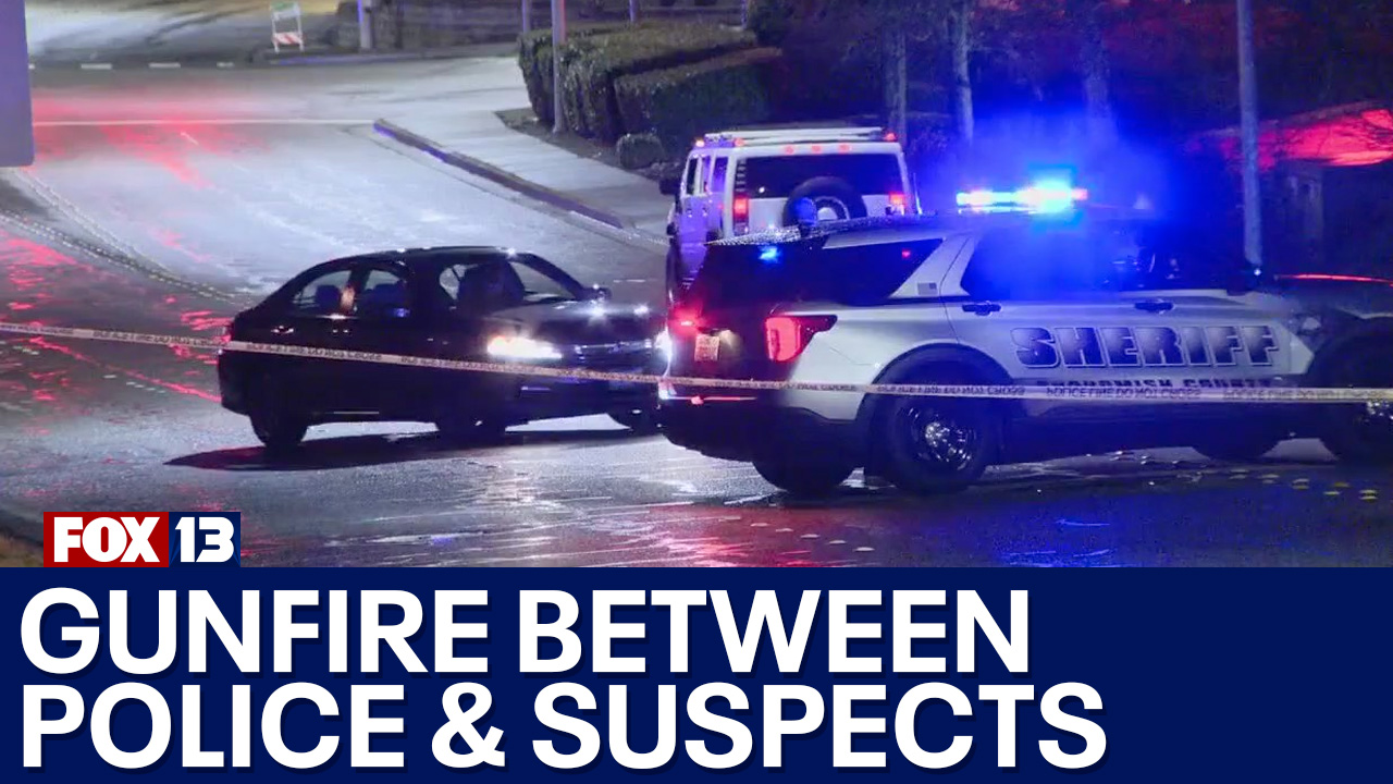 Gunfire between Lynnwood Police, suspects