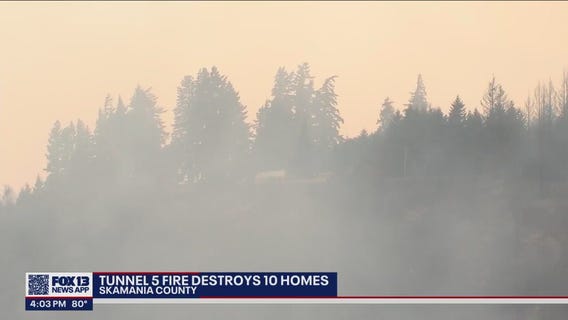 Tunnel 5 Fire: At least 10 homes destroyed