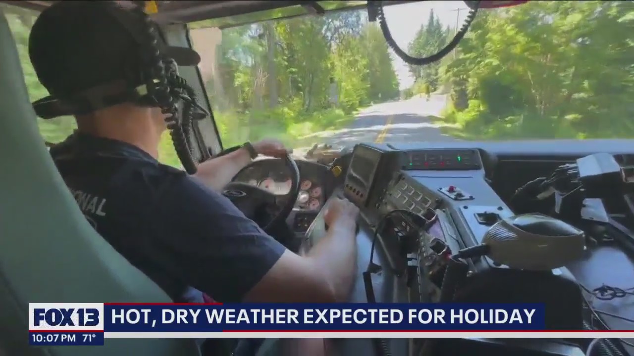 Hot, dry weather and fireworks are a bad combo