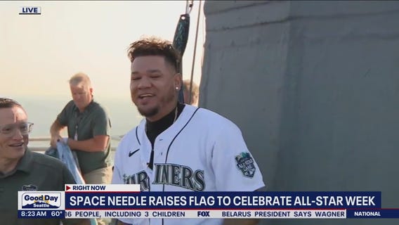 Felix Hernandez raises flag to celebrate All-Star Week