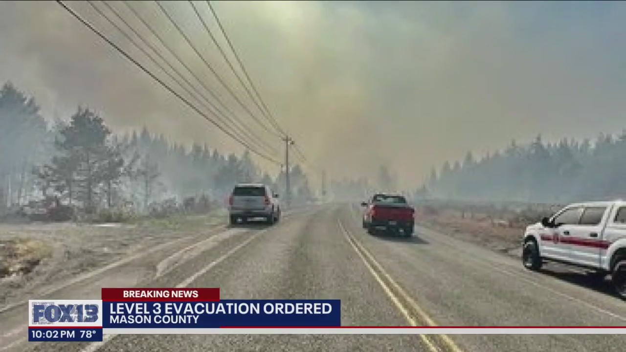 Level 3 evacuations ordered for neighborhood in Shelton | FOX 13 Seattle