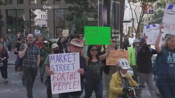 Market Street reopens to Waymo, select rideshares amid protest