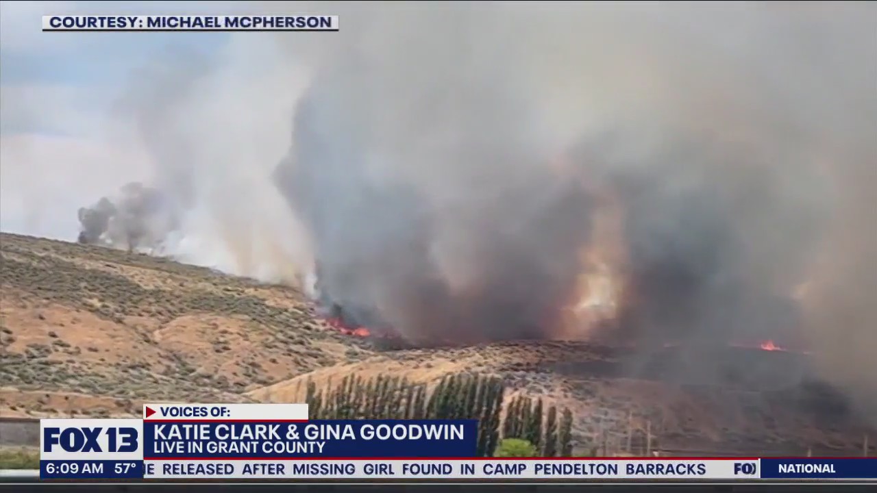 Wildfire forces people near Quincy to evacuate