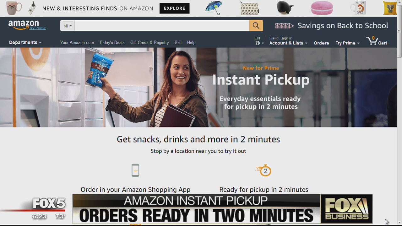 FOX Business Beat: Amazon instant pickup; Unlimited movies for $10