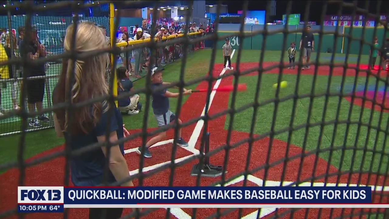 Quickball: Modified game makes baseball easy for kids