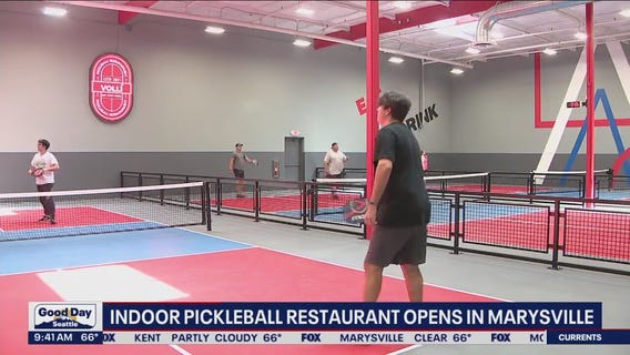 Indoor pickleball restaurant opens in Marysville
