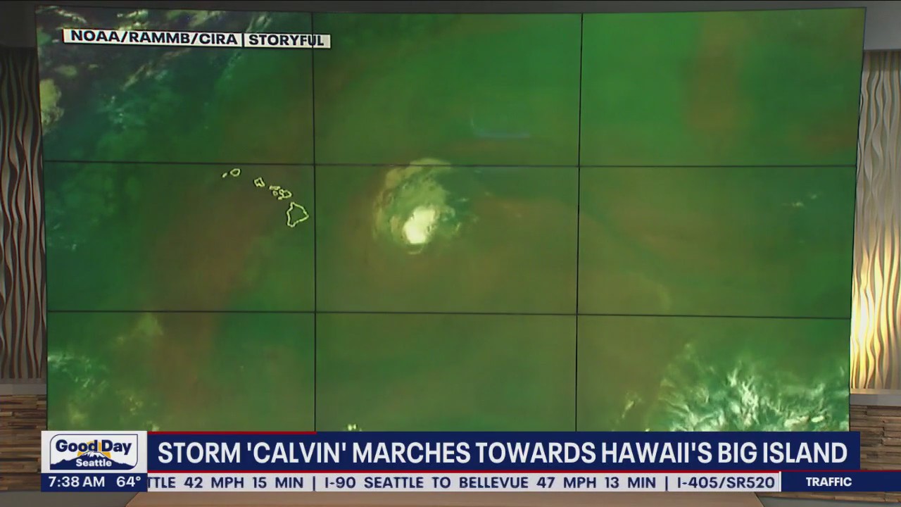 Storm 'Calvin' marches towards Hawaii's big island