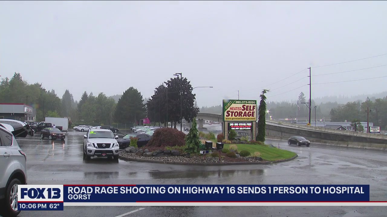 North Seattle Rage Road rage shooting in Gorst sends one to the hospital | FOX 13 Seattle