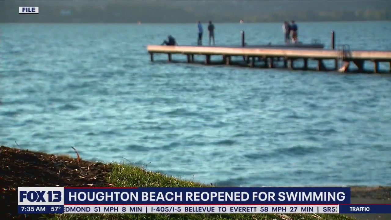 Houghton Beach reopened for swimming