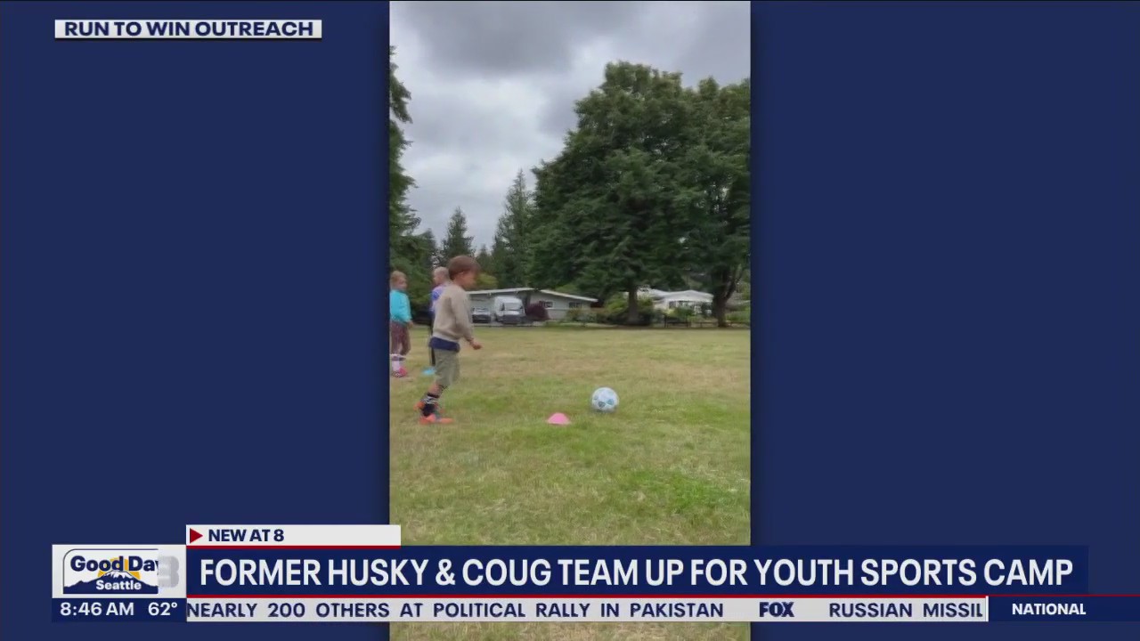 Former Husky, Coug team up for youth sports camp