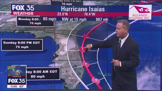 11 p.m. Hurricane Isaias update