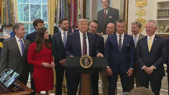 Full video: What was Pres. Trump's announcement on Tuesday in the Oval Office?