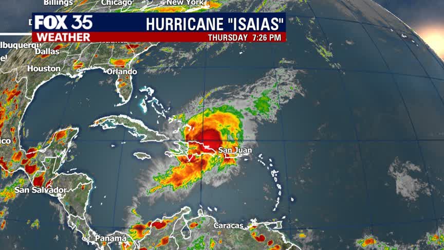 Isaias becomes a hurricane