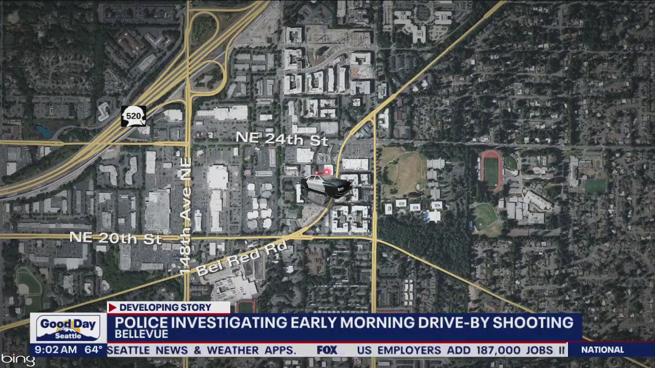 Police investigate drive-by shooting in Bellevue