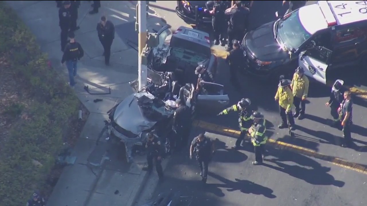 OPD pursuit ends in Hayward crash | Take 2 Nightly