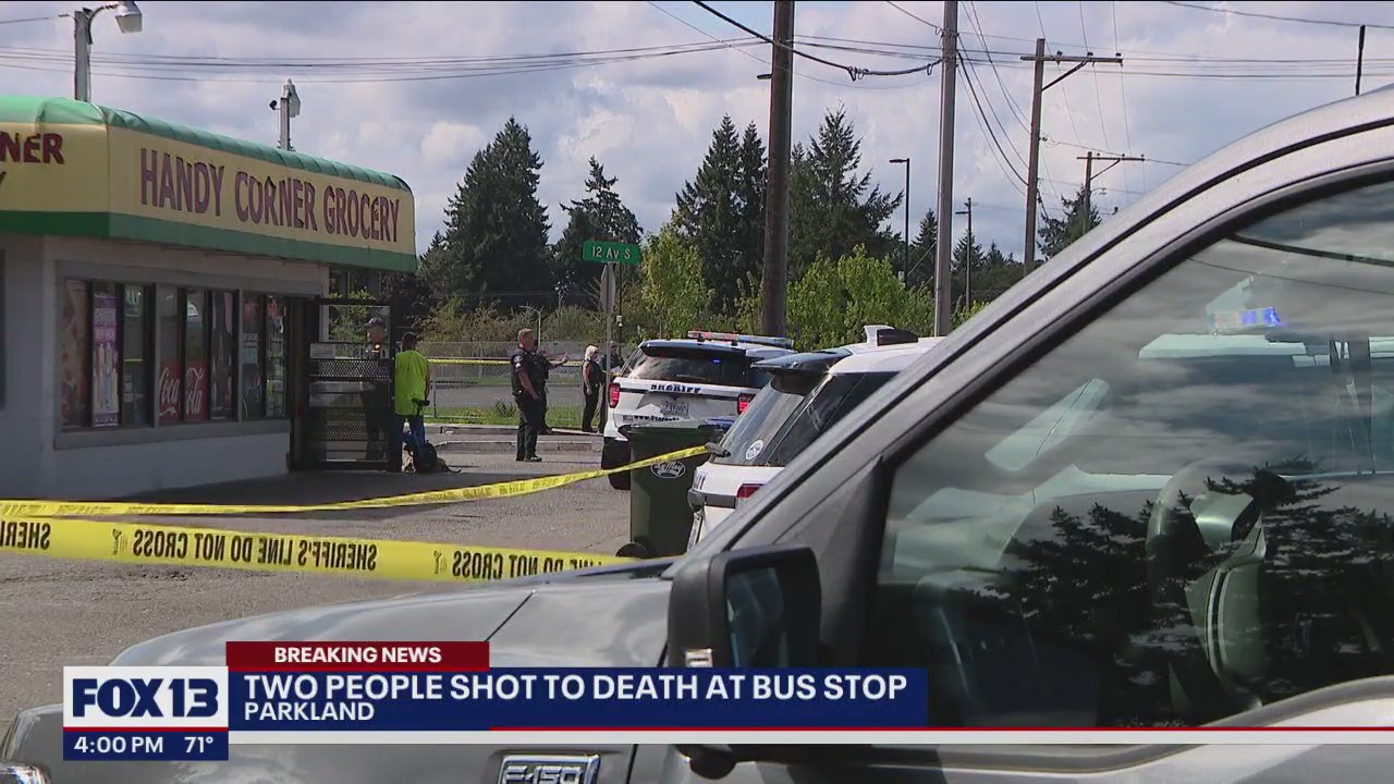 2 people dead in Parkland bus stop shooting