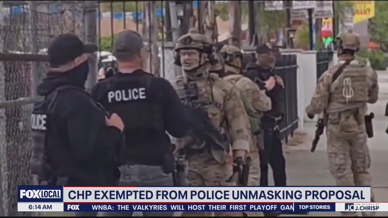 CHP exempted from police unmasking proposal