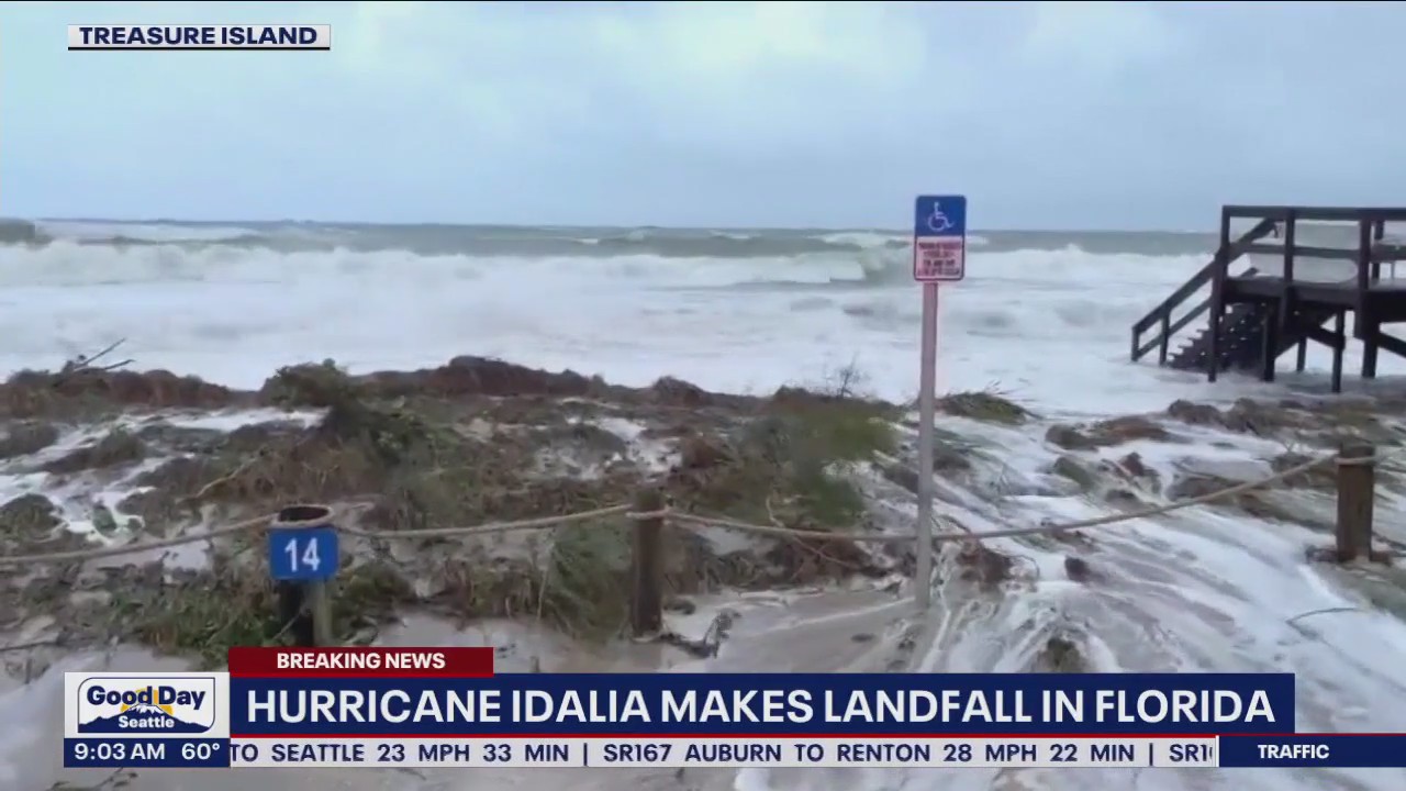 Idalia downgraded to category 1 hurricane