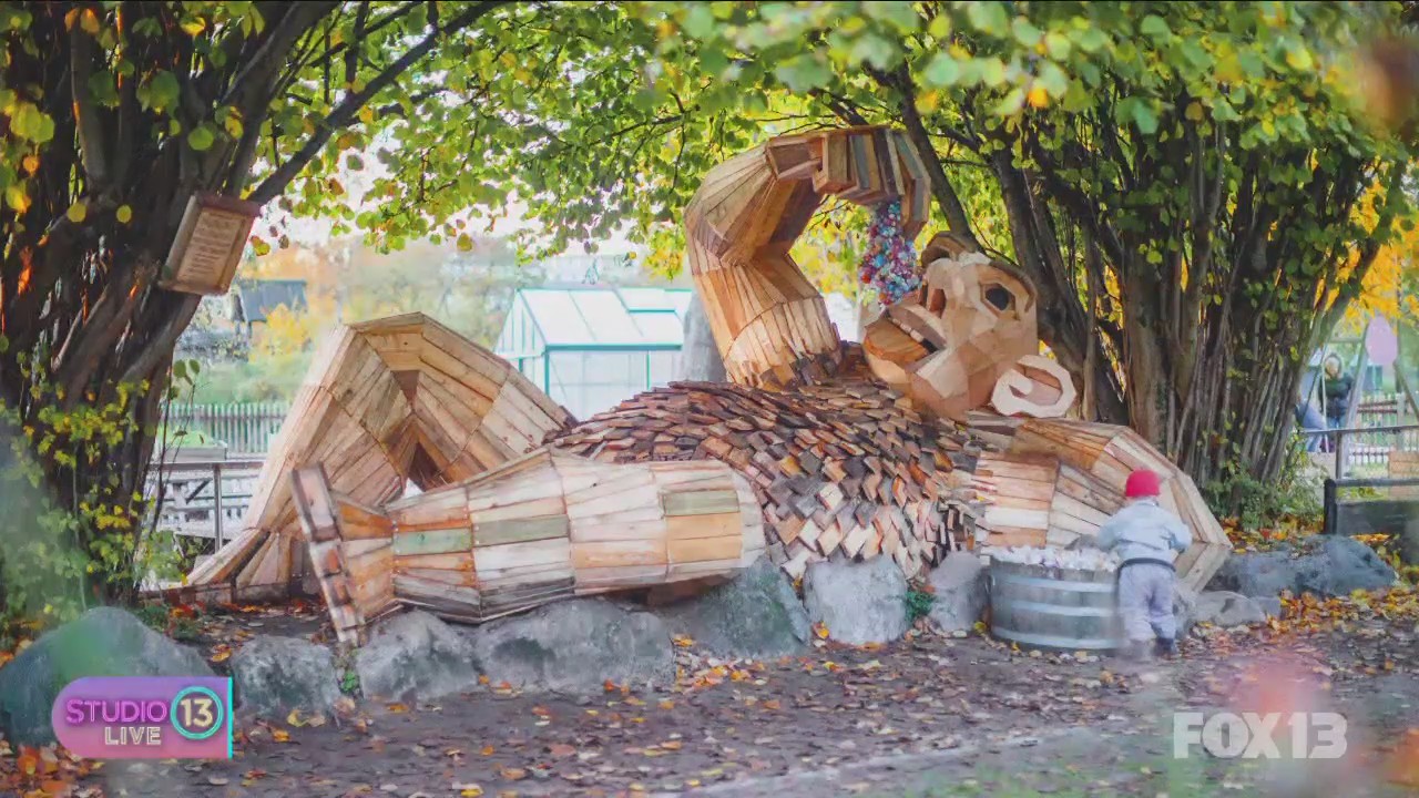 Giant trolls installed at Puget Sound locations