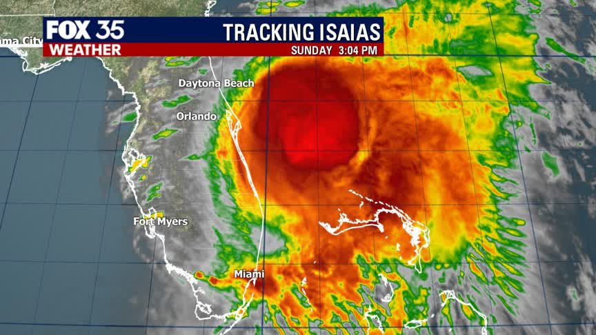 Isaias continues churning off Florida's coast