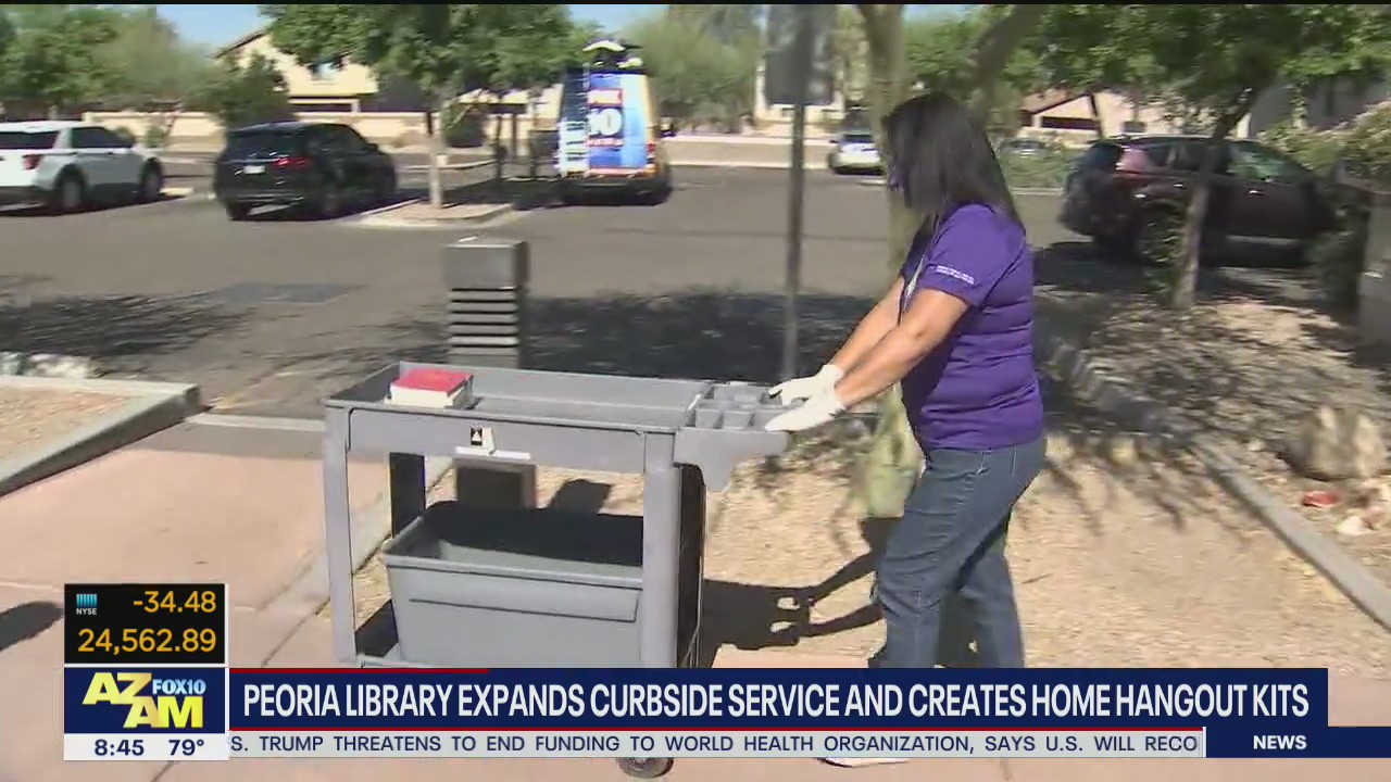 Peoria library expands curbside service, creates home hangout kits