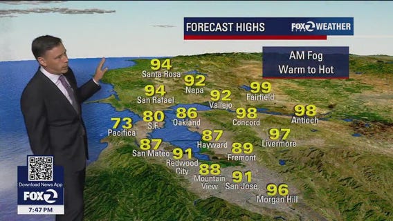 Another warm to hot forecast