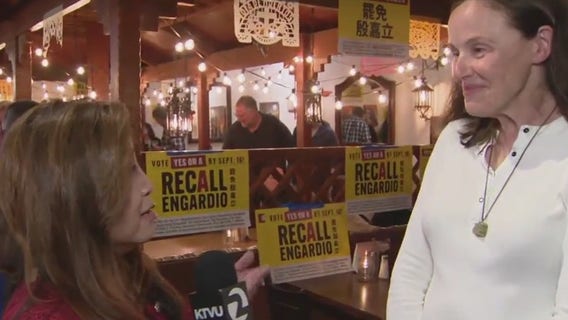 Supporters of Yes on Prop A Recall of SF District 4 Supervisor Joel Engardio declare victory