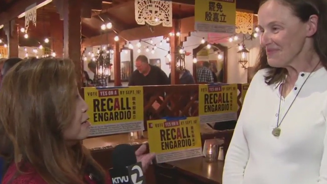 Supporters of Yes on Prop A Recall of  SF District 4 Supervisor Joel Engardio declare victory