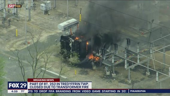 Chester County transformer fire closes stretch of Tredyffrin Township road due to fire